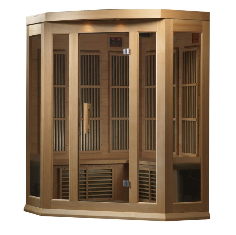 Maxxus Sauna Low EMF FAR Infrared Sauna Canadian Hemlock | MX-K356-01 | 3 Persons