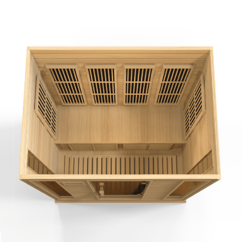Maxxus Sauna Low EMF FAR Infrared Sauna Canadian Hemlock | MX-K406-01 | 4 Persons