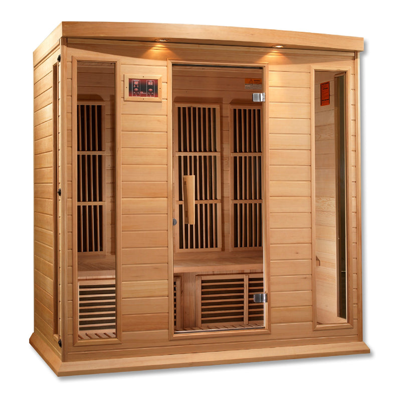 Maxxus Sauna Low EMF FAR Infrared Sauna Canadian Hemlock | MX-K406-01 | 4 Persons