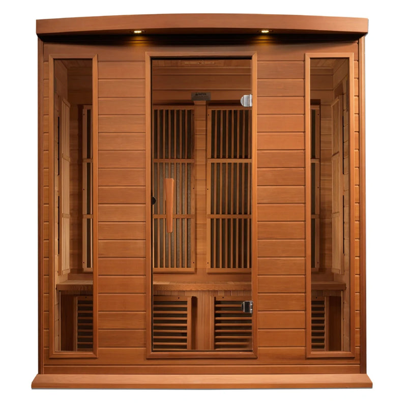 Maxxus Sauna Low EMF FAR Infrared Sauna Canadian Red Cedar |  MX-K406-01-CED | 4 Persons