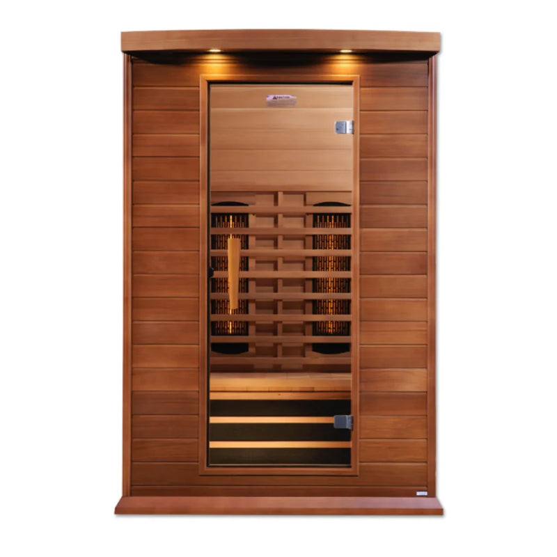 Maxxus Sauna Full Spectrum Infrared Sauna – Canadian Red Cedar | MX-M206-01-FS CED | 2 Persons