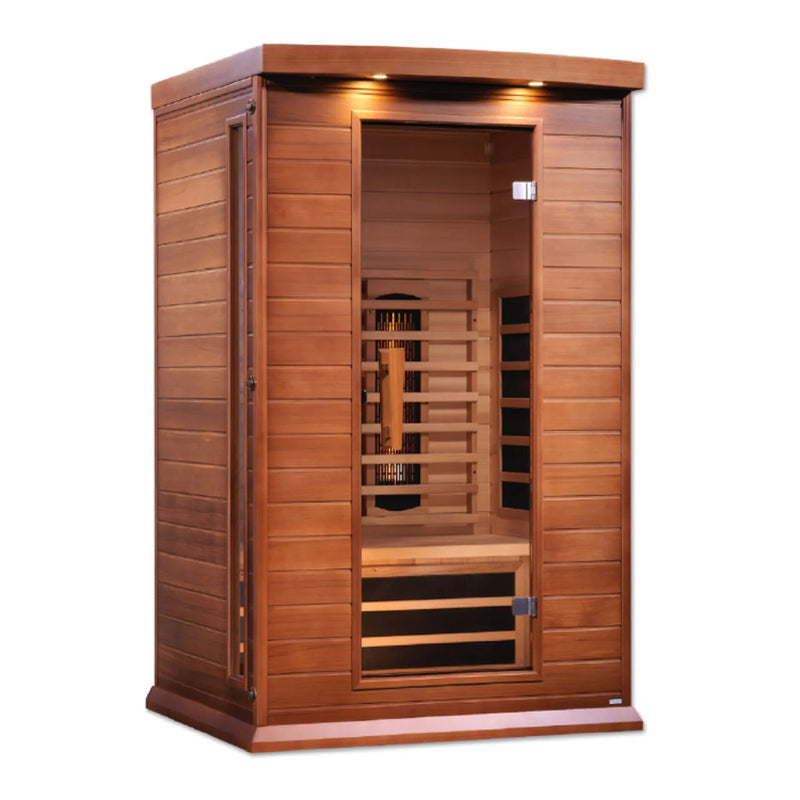 Maxxus Sauna Full Spectrum Infrared Sauna – Canadian Red Cedar | MX-M206-01-FS CED | 2 Persons