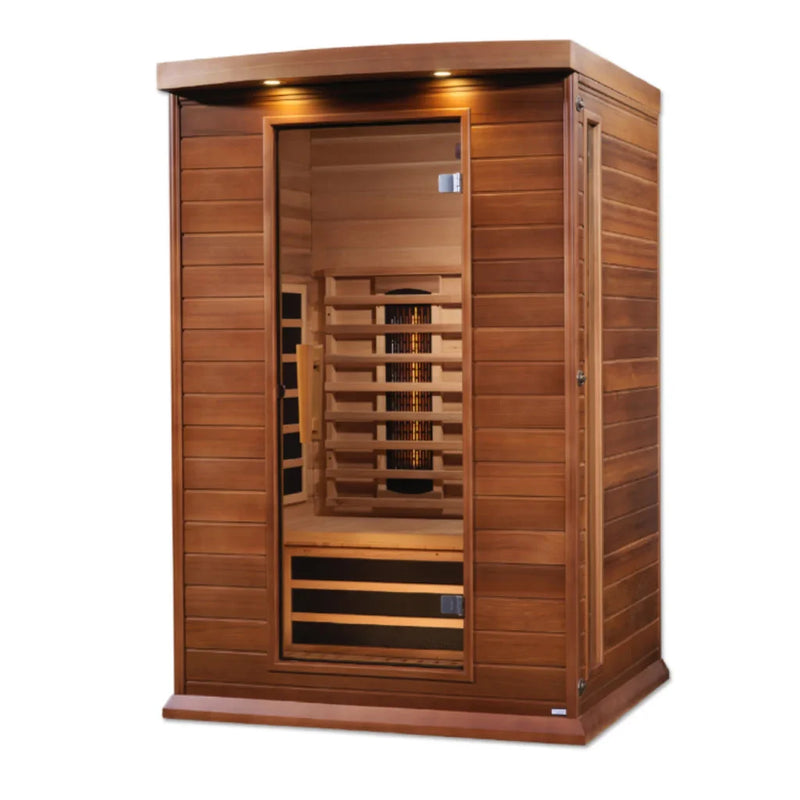 Maxxus Sauna Full Spectrum Infrared Sauna – Canadian Red Cedar | MX-M206-01-FS CED | 2 Persons