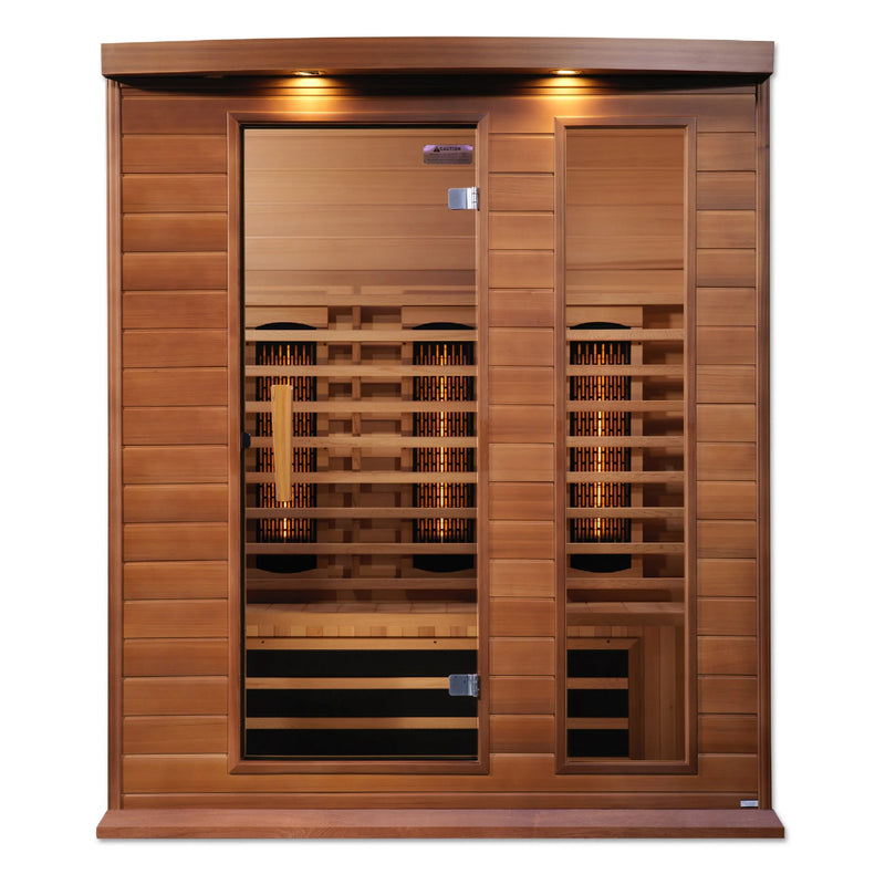 Maxxus Sauna Full Spectrum Infrared Sauna – Canadian Red Cedar | MX-M306-01-FS CED | 3 Person