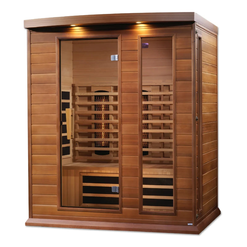 Maxxus Sauna Full Spectrum Infrared Sauna – Canadian Red Cedar | MX-M306-01-FS CED | 3 Person