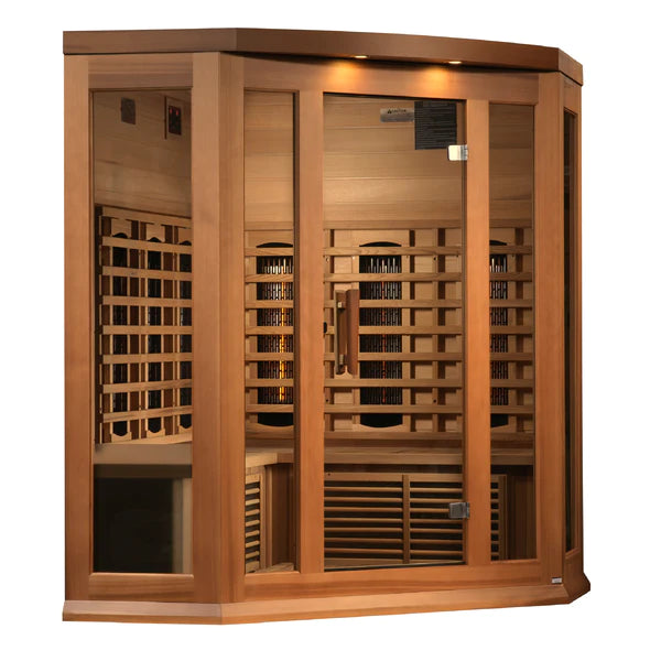 Maxxus Sauna Full Spectrum Infrared Sauna – Canadian Red Cedar | MX-M356-01-FS CED | 3 Persons