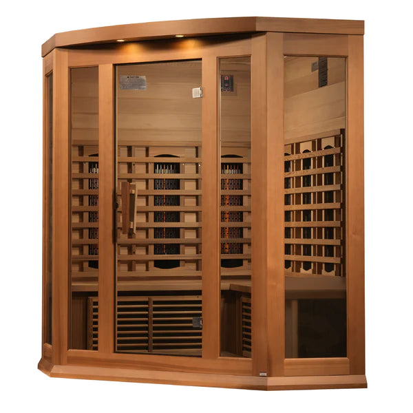 Maxxus Sauna Full Spectrum Infrared Sauna – Canadian Red Cedar | MX-M356-01-FS CED | 3 Persons