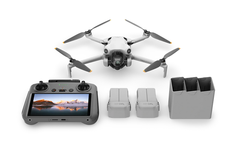DJI Mini 4 Pro Fly More Combo Plus (DJI RC 2) Includes 3 Plus Batteries and Shoulder Bag