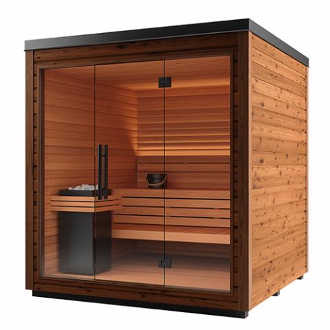 Auroom Mira L Outdoor Modular Cabin Sauna, Natural | 5 Persons