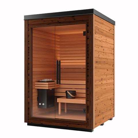 Auroom Mira S Outdoor Modular Cabin Sauna Kit Natural | 2 Persons