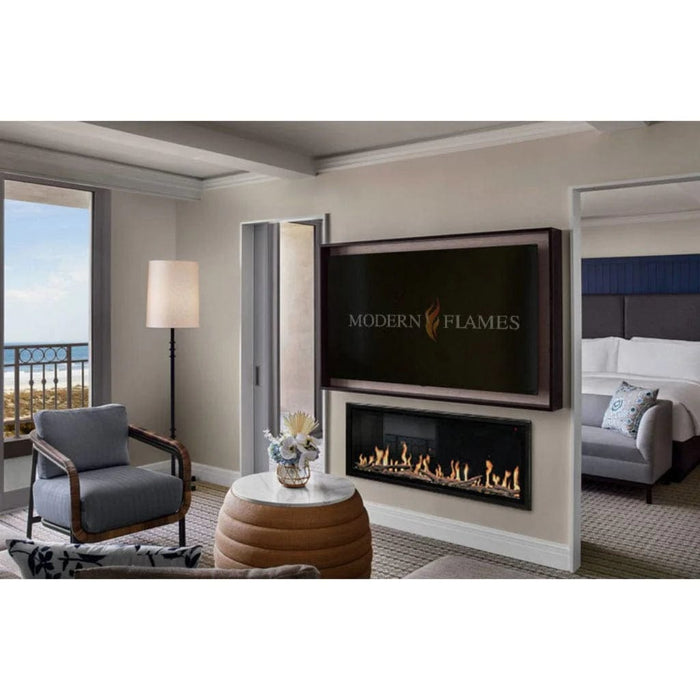 Modern Flames ORION SLIM 76" Heliovision Electric Fireplace (6" Deep - 15" Viewing)