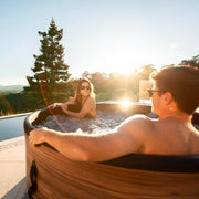 Couple relaxing in early morning in Mspa Duet