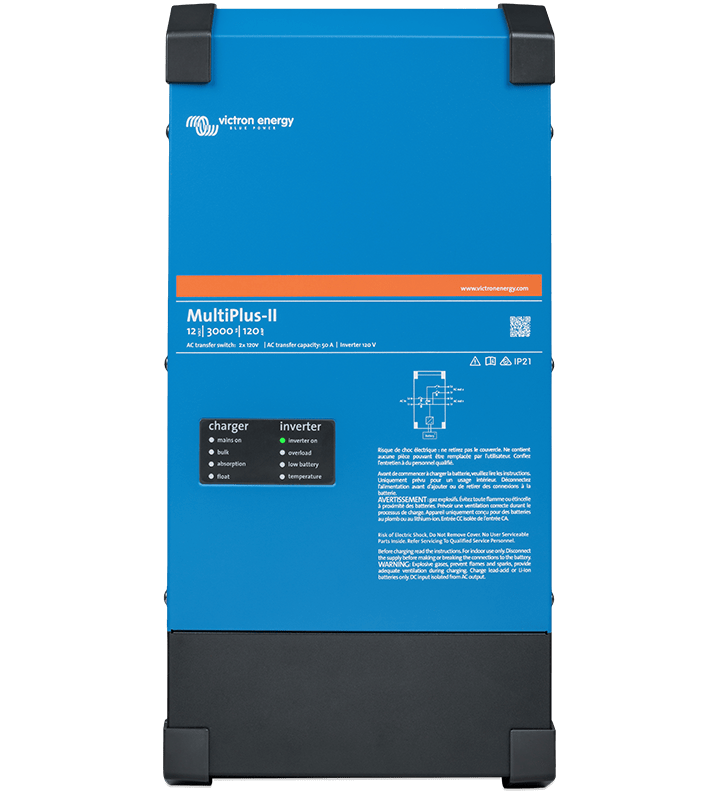 Victron Energy MultiPlus-II 12V/3000W/120-50 2x120V (UL) Inverter Charger