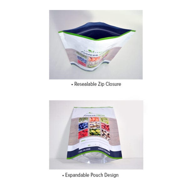 MylarBags Zip opened and sealed