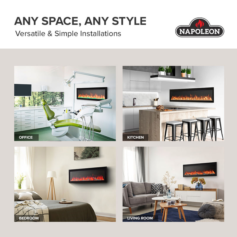 Napoleon ENTICE 50 Wall Hanging Electric Fireplace