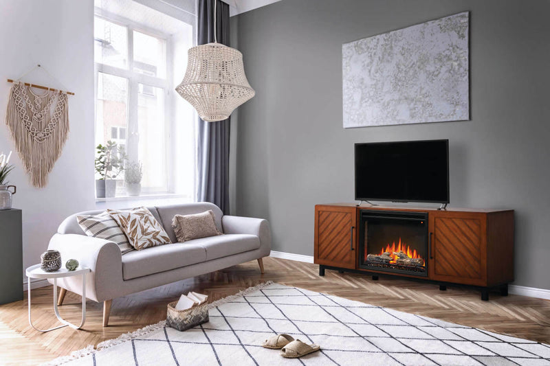 Napoleon The Bella Mantel Electric Fireplace Media Console with 26" Firebox