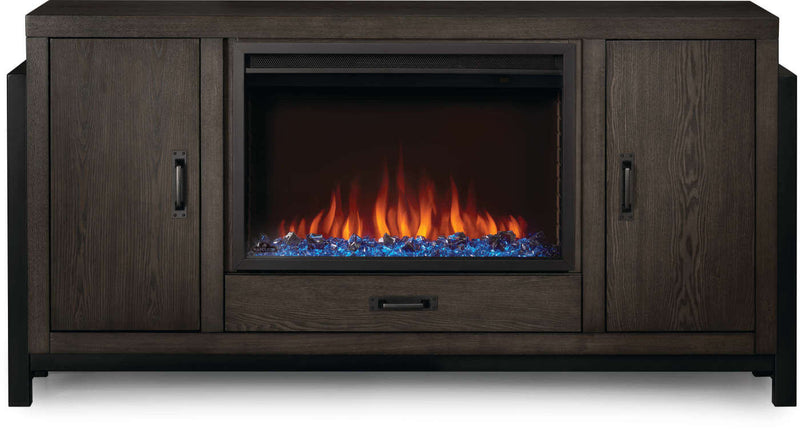 Napoleon The Franklin Mantel Electric Fireplace Media Console with 30" Firebox