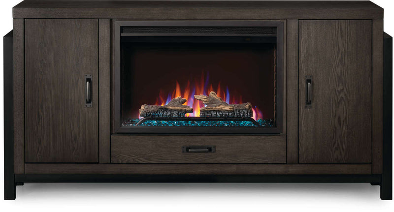 Napoleon The Franklin Mantel Electric Fireplace Media Console with 30" Firebox