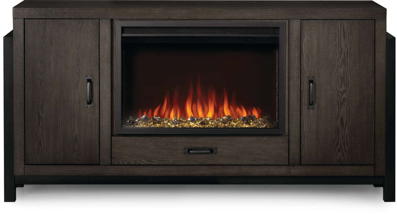 Napoleon The Franklin Mantel Electric Fireplace Media Console with 30" Firebox