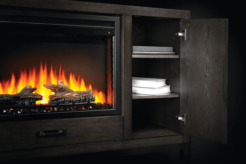 Napoleon The Franklin Mantel Electric Fireplace Media Console with 30" Firebox