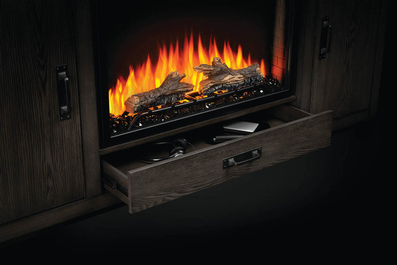 Napoleon The Franklin Mantel Electric Fireplace Media Console with 30" Firebox