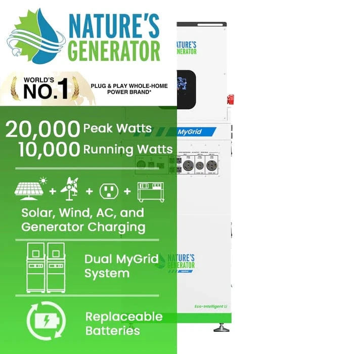 Nature's Generator MyGrid 10K Whole Home Generator (10kW | 10kWh)