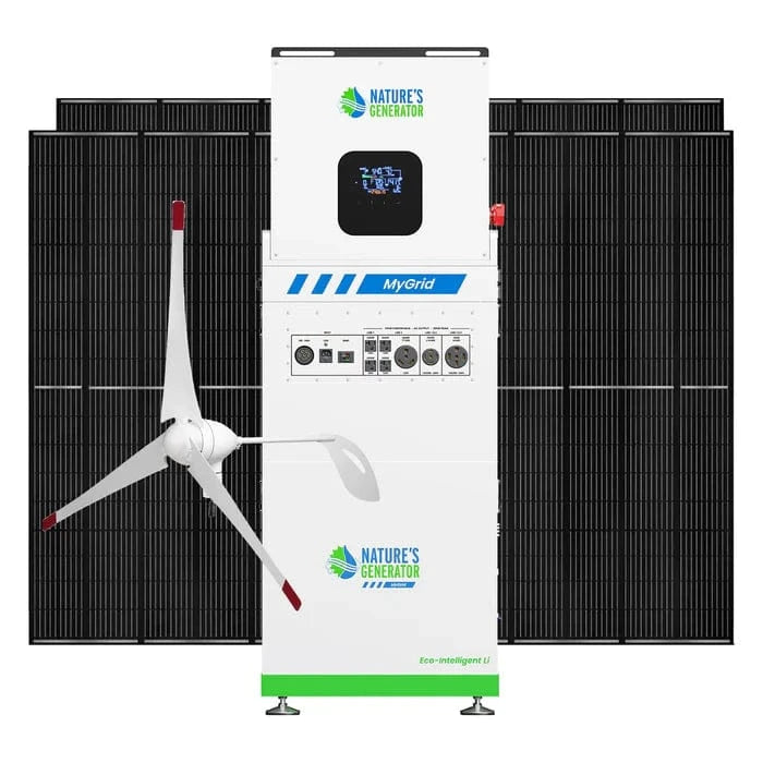 Nature’s Generator MyGrid 10K Solar and Wind Generator for Home (10kW | 10kWh)