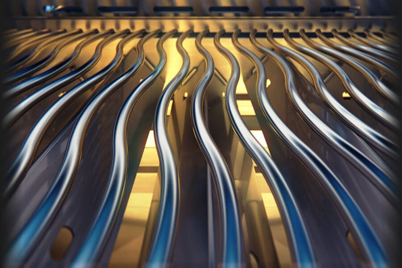 Napoleon Rogue 425 Black Natural Gas Grill Cart with Stainless Steel Grid