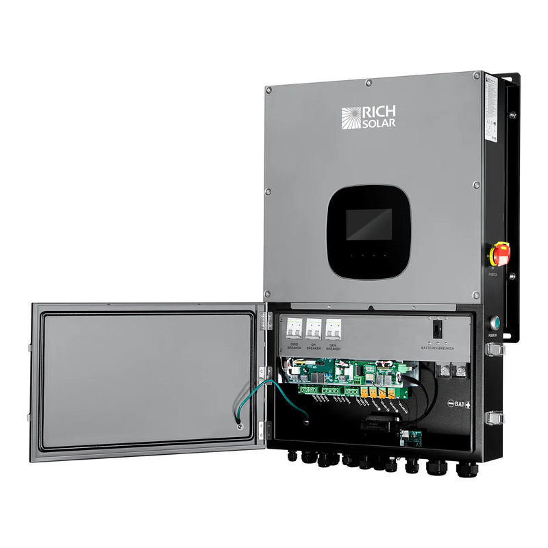 NOVA12K 12000Watt 48V Split Phase HybridInverter2 Open