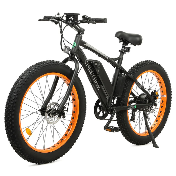 Ecotric Cheetah 26" Fat Tire Electric Bike - Orange