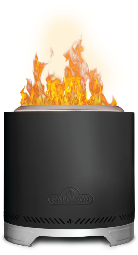 Napoleon Timberwolf Smokeless Wood Fire Pit 18-inch, Matte Black