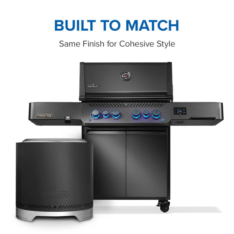 Napoleon Timberwolf Smokeless Wood Fire Pit 18-inch, Matte Black