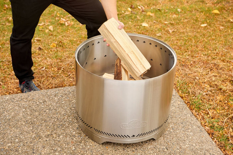 Napoleon Timberwolf Smokeless Wood Fire Pit 18-inch, Stainless Steel