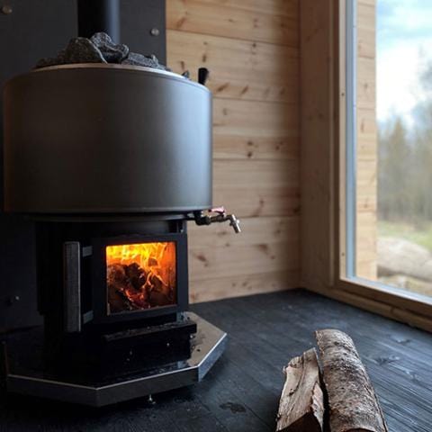 Narvi Luosto VS 16kW Wood-Burning Sauna Stove with Watertank
