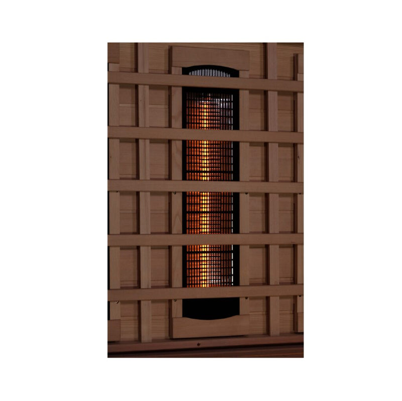 Golden Designs Full Spectrum Infrared Sauna with Himalayan Salt Bar | GDI-8230-01 | 3 Persons