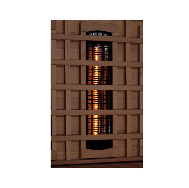 Golden Designs Full Spectrum Infrared Sauna with Himalayan Salt Bar | GDI-8020-03 | 2 Persons