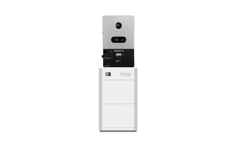 EG4 & BigBattery Hybrid Power Kit | 12kW 120/240V Output 48VDC Inverter - 10.2kWh System Bundle | 1 x EG4 12000XP Inverter + 2 x Ethos Lithium Battery