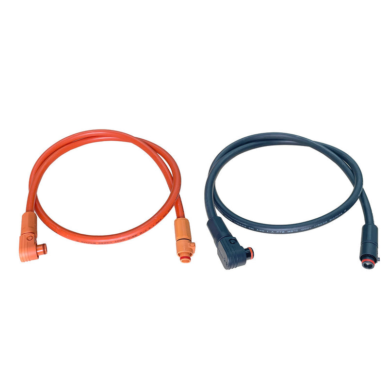 RUiXU 1/0 AWG cable for  RX9MP Busbar | Orange+ Black | One Pair