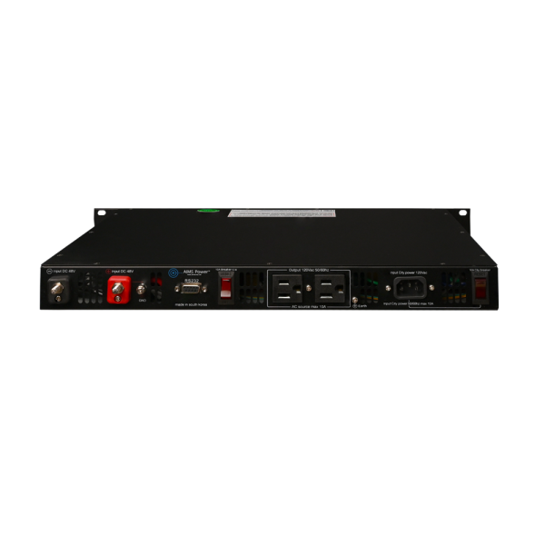 Aims Power 1000 Watt Pure Sine Power Inverter NEGATIVE 48V Rack Mount Power Inverter To 120 Volt AC – 1U (-48V)