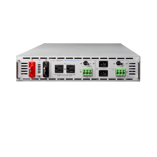 Aims Power 5000 Watt Pure Sine Power Inverter NEGATIVE 48 Volt Rack Mount Inverter To 120 Volt AC – 2U (-48V)