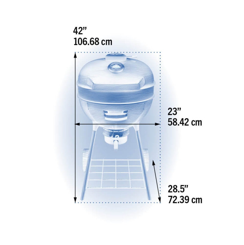 Napoleon 22" Pro Charcoal Kettle Black Grill