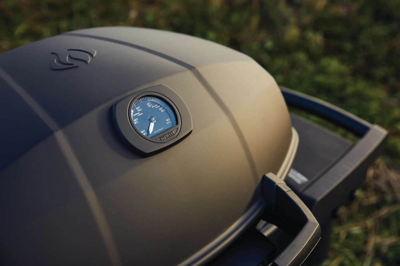 Napoleon Phantom TravelQ PRO 285 Portable Gas Grill with Scissor Cart, Matte Black - LP