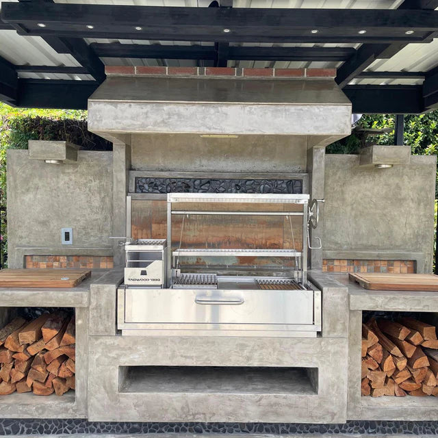 Tagwood BBQ Santa Maria Argentine Wood Fire & Charcoal Gaucho Grill Built in | BBQ05SS