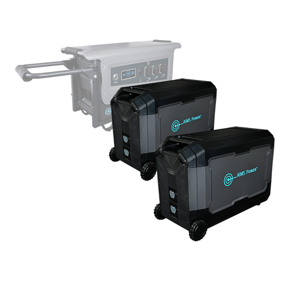 Aims Power Portable Solar Generator 5.04 kWh Extender Lithium Battery for AIO-5KWH4KW
