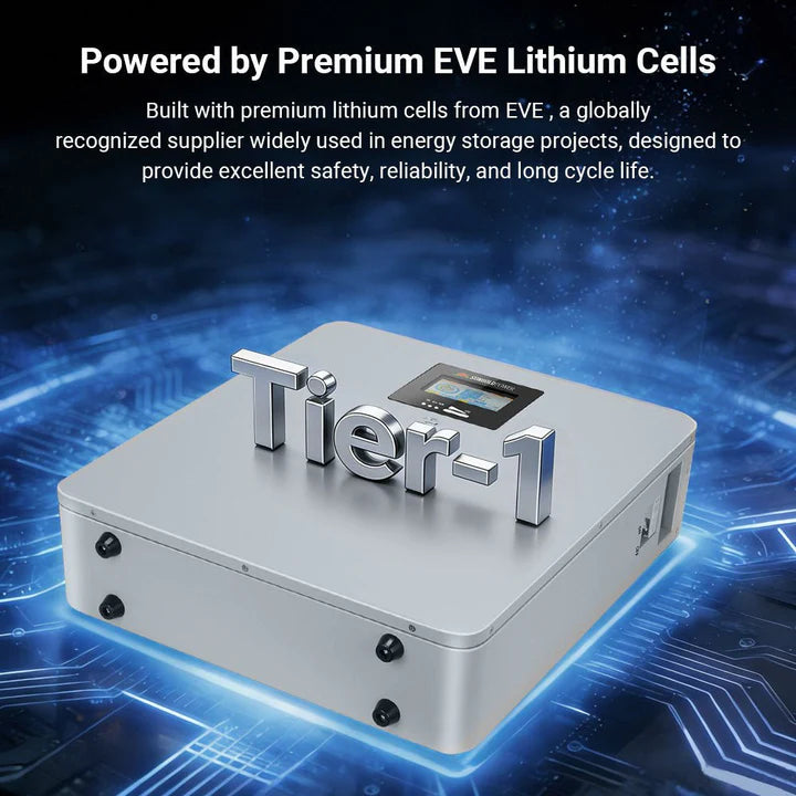 SunGold Power CoreX 5 Elite Wall Mounted 48V 100AH Residential Energy Storage Battery Pack Wi‑Fi & Bluetooth