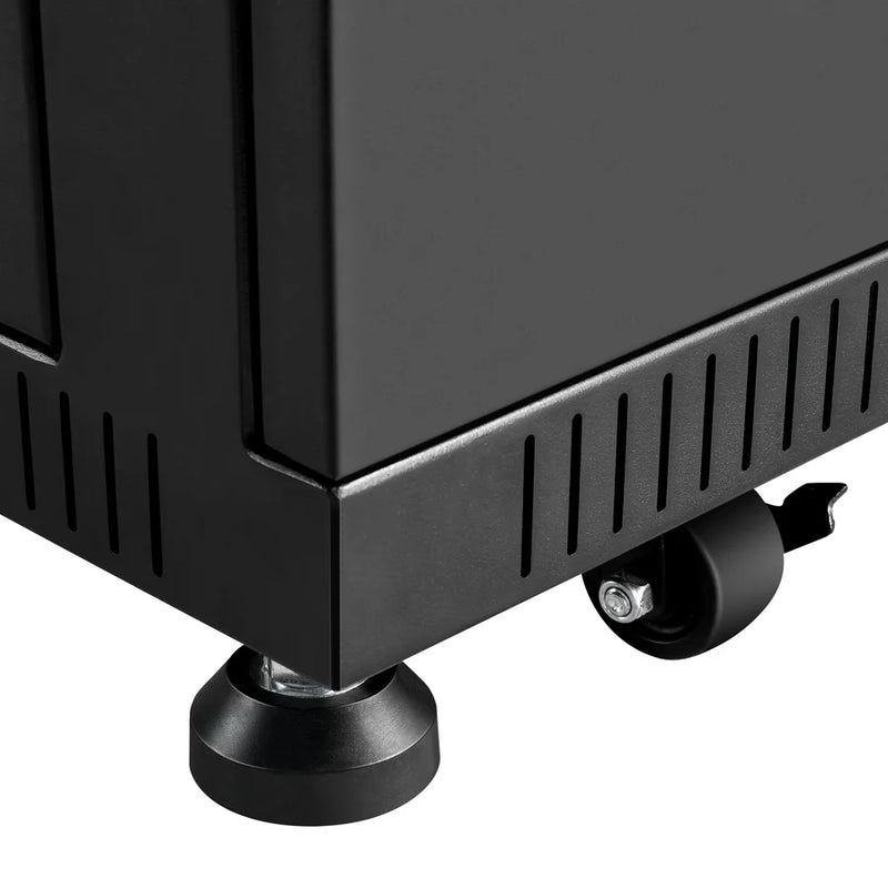 Rich Solar Battery Server Rack for ALPHA 5 PRO | 6-Slot Enclosed Battery Cabinet | Includes Wheels & 600A Bus Bar Covers | Pre-assembled