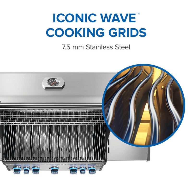 Napoleon Rogue® PRO-S 625 RSIB Stainless Steel Gas Grill with Infrared Side and Rear Burner