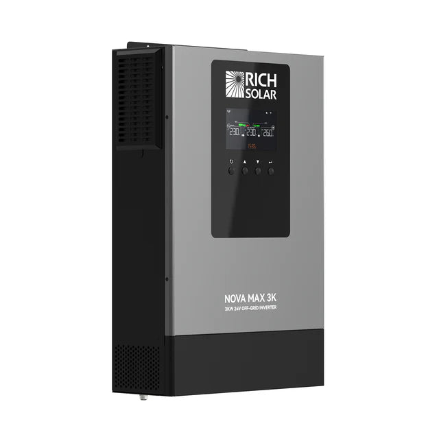 Rich Solar Nova Max 3K | 3000W 24V Off-Grid Hybrid Inverter | Pure Sine Wave Power