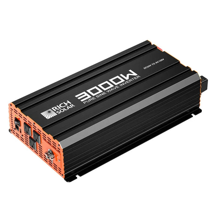 Rich Solar NOVA PURE MAX 3K | 3000 Watt (3kW) 24 Volt Industrial Pure Sine Wave Inverter | Premier 3000W 24V Off-Grid Inverter