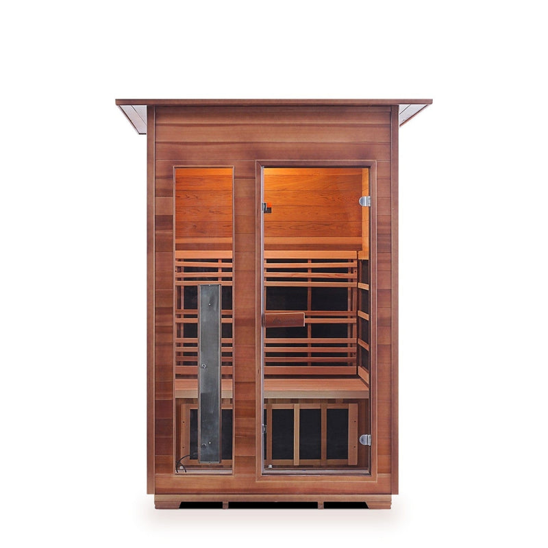 Enlighten InfraNature Original Rustic 2 Full Spectrum Infrared Indoor Sauna | 2 Persons